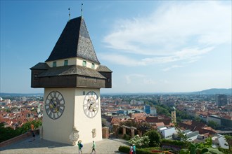 Clock tower on Schlossberg or Castle Hill