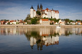 Albrechtsburg and Meissen Cathedral on the Elbe river in Meissen
