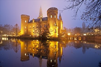 Illuminated Schloss Moyland Castle
