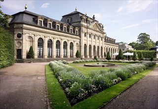 Schlossgarten Castle Gardens and Stadtschloss City Palace with the Orangery
