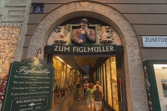 Arcaded entrance to Figlmuller