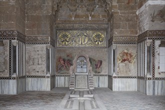 Audience hall with muqarnas and mosaics