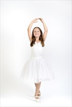 Young ballerina wearing a tutu