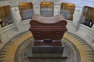 The sarcophagus of Napoleon Bonaparte at Les Invalides