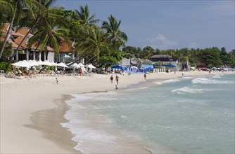 Tourists on the beach