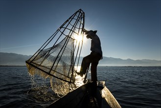 Fisherman in the morning light