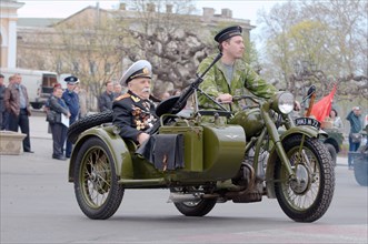 Parade commemorating the liberation of Odessa from the Nazis