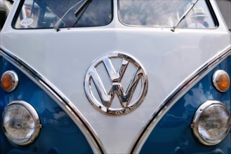 Detail of an oldtimer VW Bus Bulli
