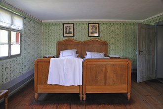 Guest room of a half-timbered farmhouse