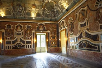 Ballroom of Mirrors of the baroque Villa Palagonia