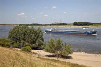 Cargo ship on the Rhine