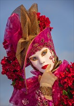Woman dressed up for the Carnival in Venice