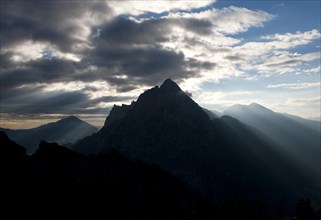 Cloudy atmosphere over Mt. Grosser Odstein