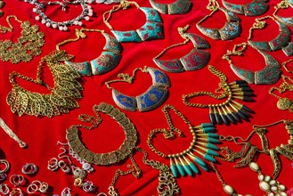 Jewellery for sale at the weekly flea market