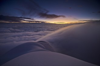 Sunrise at the summit of Cotopaxi Volcano