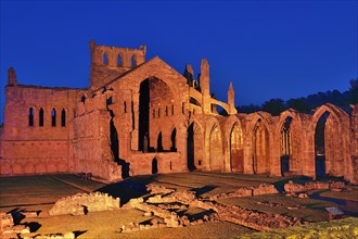 Ruins of the Cistercian monastery of Melrose Abbey