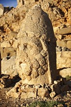 Statue near the tomb of Commagene King Antochus I. on top of Mount Nemrut