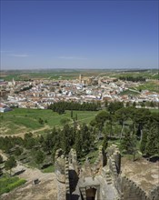 View from the ramparts of Castillo de Belmonte castle