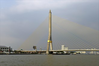 Rama VIII Bridge over the Chao Phraya River