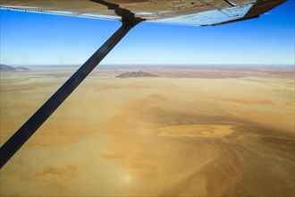 View from a small plane over the Namib Desert