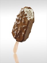 Raisin and nut chocolate ice cream