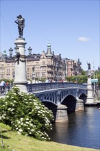 The historic Djurgardsbron Bridge