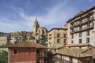 Cityscape with cathedral