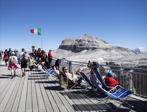 Lookout of Maria Hutte mountain hut