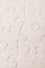 Closeup of puzzle pieces