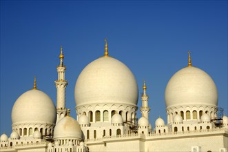 Main domes of the Sheikh Zayed Bin Sultan Al Nahyan Mosque