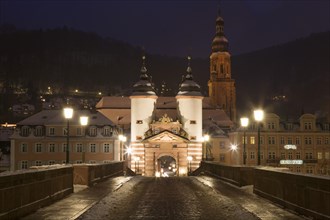 Karl-Theodor-Bridge with City Gate and the Church of the Holy Spirit