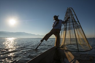 Fisherman in the morning light