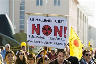 Anti-nuclear demonstration on the 3rd anniversary of the Fukushima nuclear disaster
