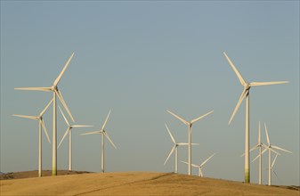 Windmills on a wind farm near Zahara de los Atunes