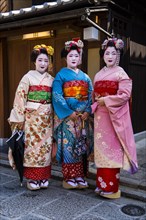Traditionally dressed Geishas