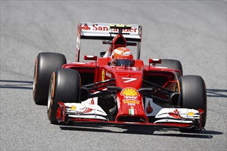 Kimi Raikkonen in a Ferrari F14 T