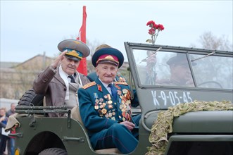 Parade commemorating the liberation of Odessa from the Nazis