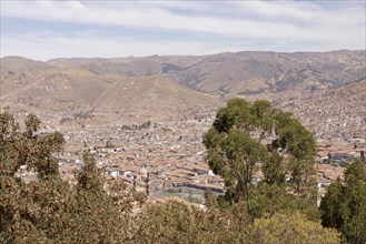 View across Cusco from Christo Blanco