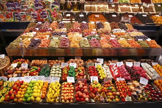 Market stall selling sweets and nuts