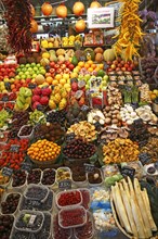 Market stall selling exotic fruits