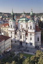 View across the Old Town Square to St Nicholas Church