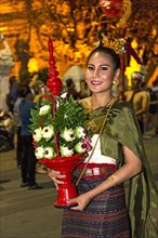 Young woman in traditional costume