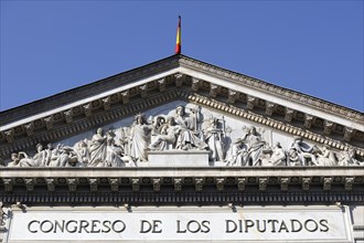 Pediment at the parliament building