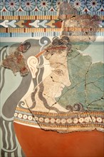 Mycenaean fresco of a woman