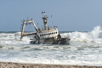 Shipwreck between Swakopmund and Henties Bay