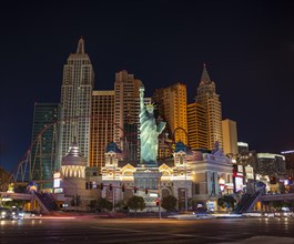 New York New York Hotel and Casino by Night