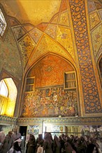 Murals in the main hall