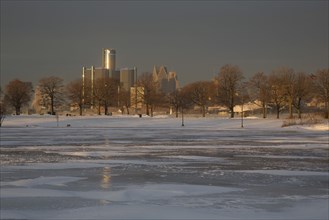 Downtown Detroit from Belle Isle