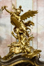 Archangel Michael on the pulpit by J.B. Straub