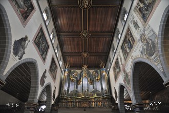 Interior with organ loft